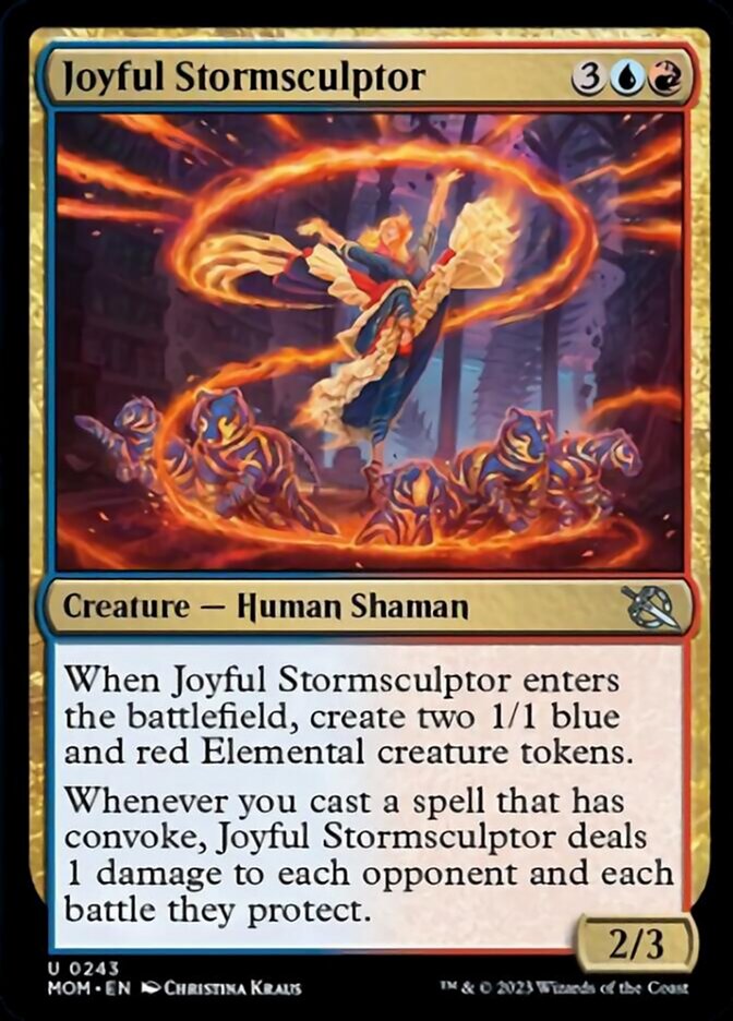 Joyful Stormsculptor [March of the Machine] MTG Single Magic: The Gathering    | Red Claw Gaming