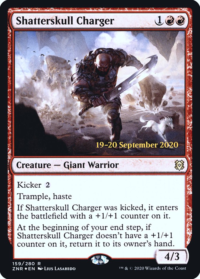 Shatterskull Charger [Zendikar Rising Prerelease Promos] MTG Single Magic: The Gathering | Red Claw Gaming
