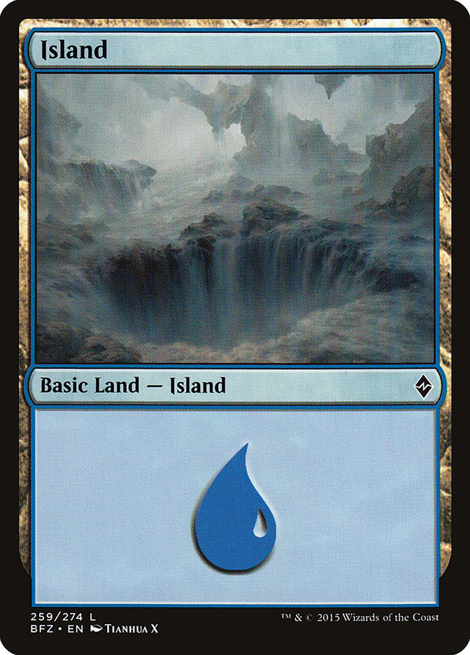 Island (259) [Battle for Zendikar] MTG Single Magic: The Gathering | Red Claw Gaming