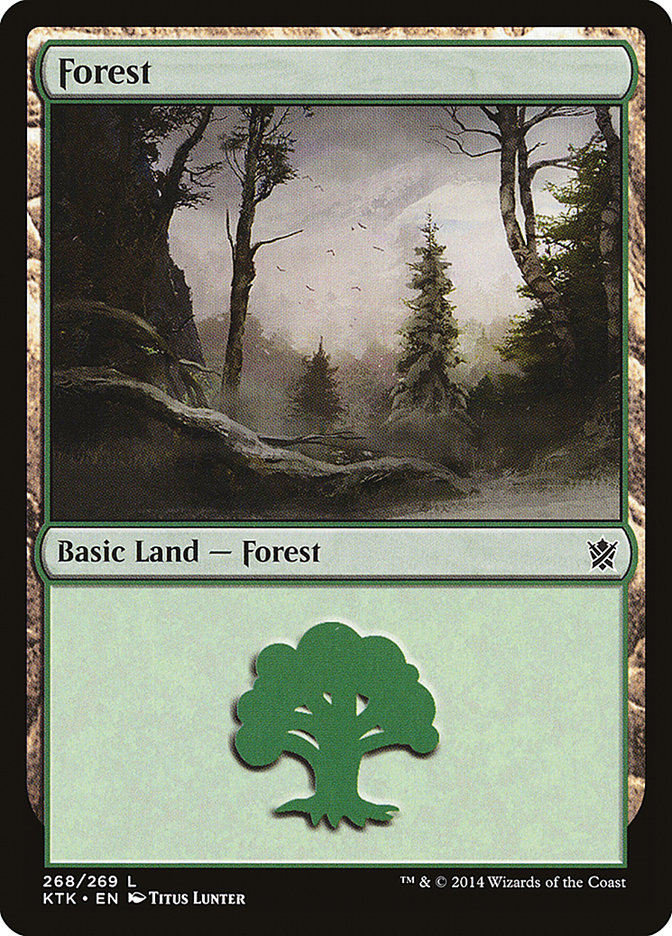 Forest (268) [Khans of Tarkir] MTG Single Magic: The Gathering | Red Claw Gaming