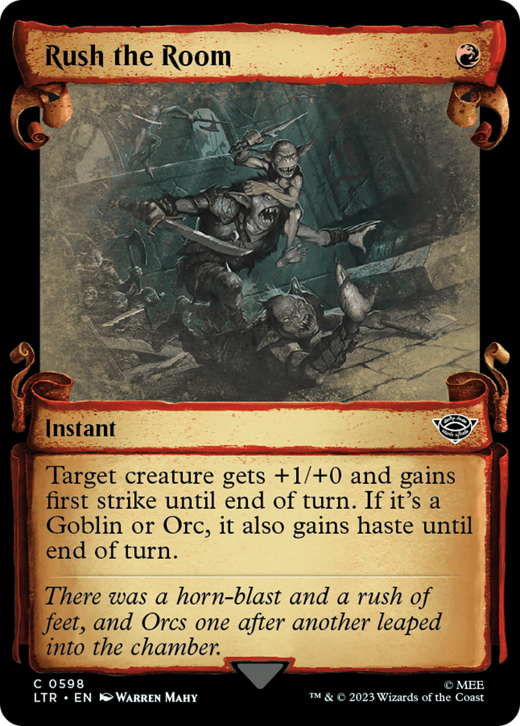 Rush the Room [The Lord of the Rings: Tales of Middle-Earth Showcase Scrolls] MTG Single Magic: The Gathering | Red Claw Gaming