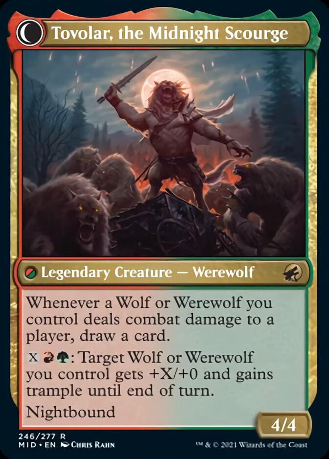 Tovolar, Dire Overlord // Tovolar, the Midnight Scourge [Innistrad: Midnight Hunt] MTG Single Magic: The Gathering | Red Claw Gaming