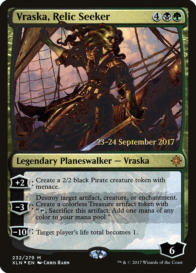 Vraska, Relic Seeker [Ixalan Prerelease Promos] MTG Single Magic: The Gathering | Red Claw Gaming