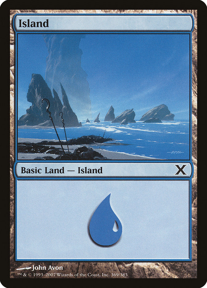 Island (369) [Tenth Edition] MTG Single Magic: The Gathering | Red Claw Gaming
