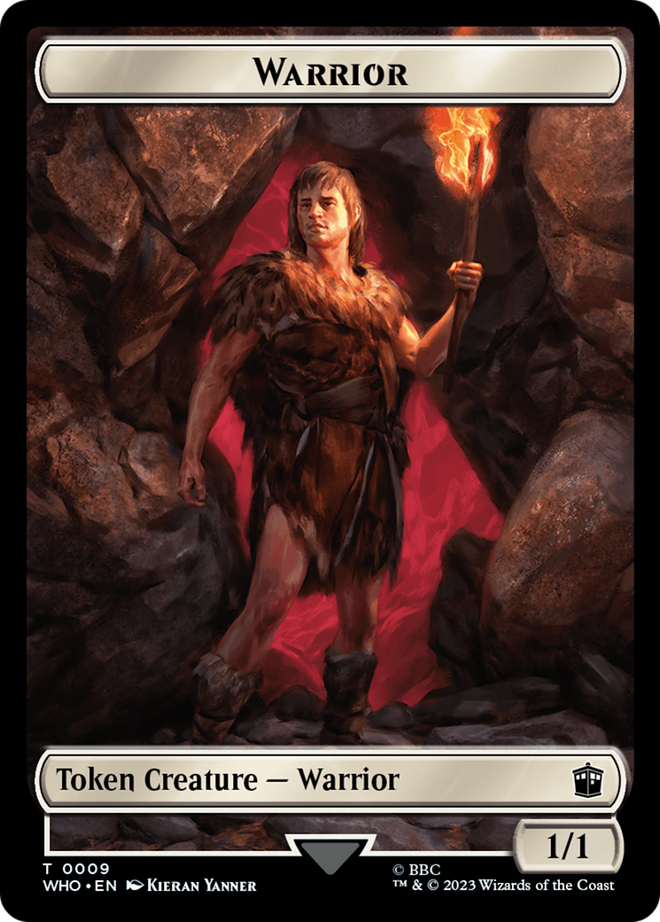 Warrior // Food (0027) Double-Sided Token [Doctor Who Tokens] MTG Single Magic: The Gathering | Red Claw Gaming