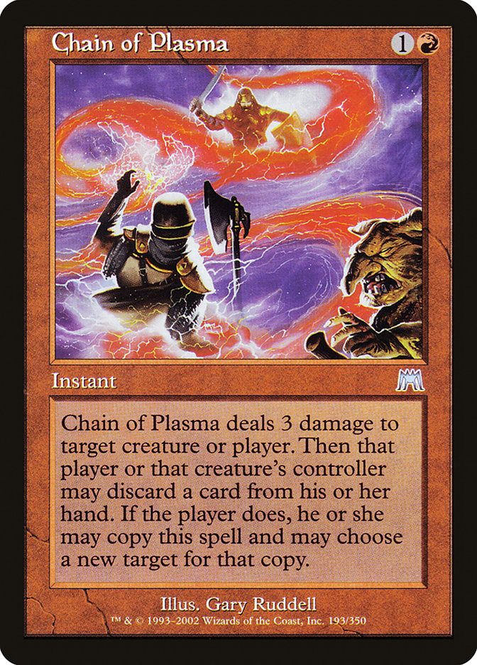 Chain of Plasma [Onslaught] MTG Single Magic: The Gathering | Red Claw Gaming