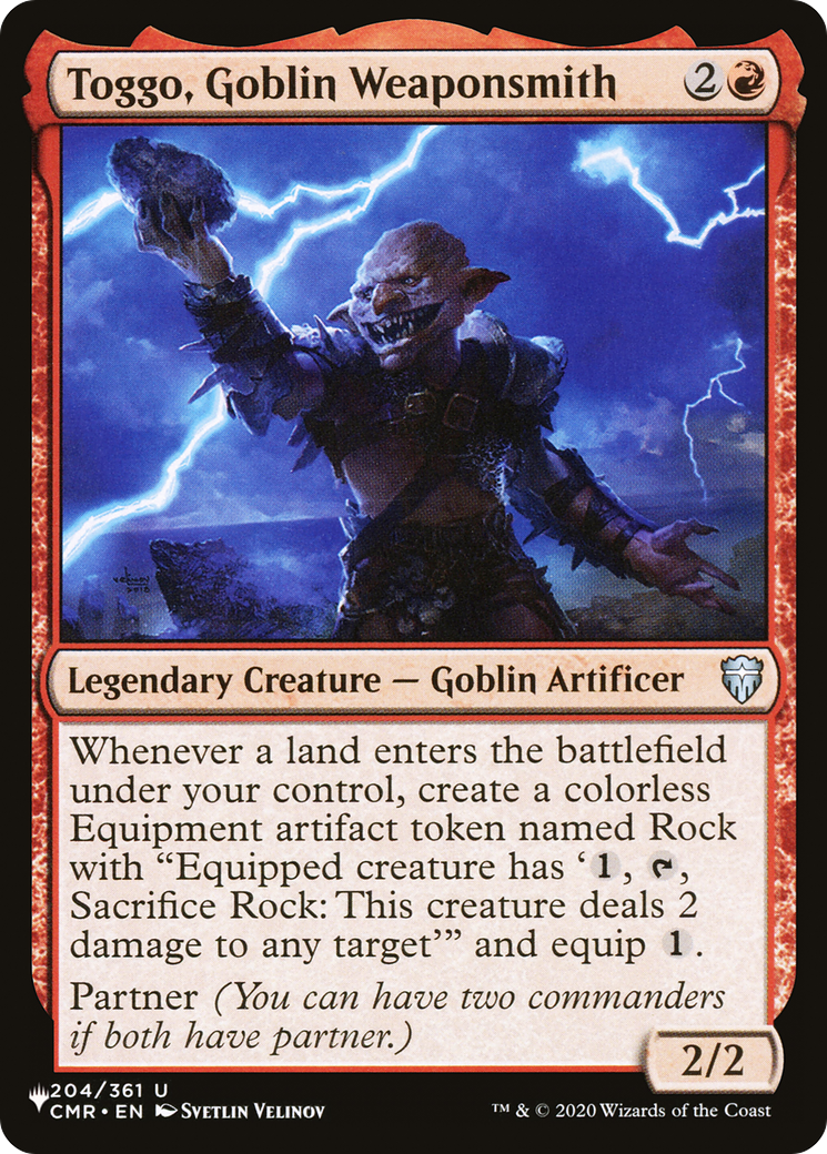 Toggo, Goblin Weaponsmith [The List] MTG Single Magic: The Gathering | Red Claw Gaming
