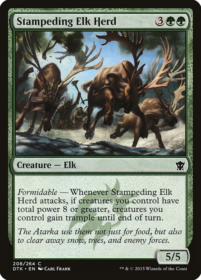Stampeding Elk Herd [Dragons of Tarkir] MTG Single Magic: The Gathering | Red Claw Gaming