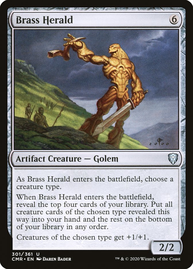 Brass Herald [Commander Legends] MTG Single Magic: The Gathering | Red Claw Gaming