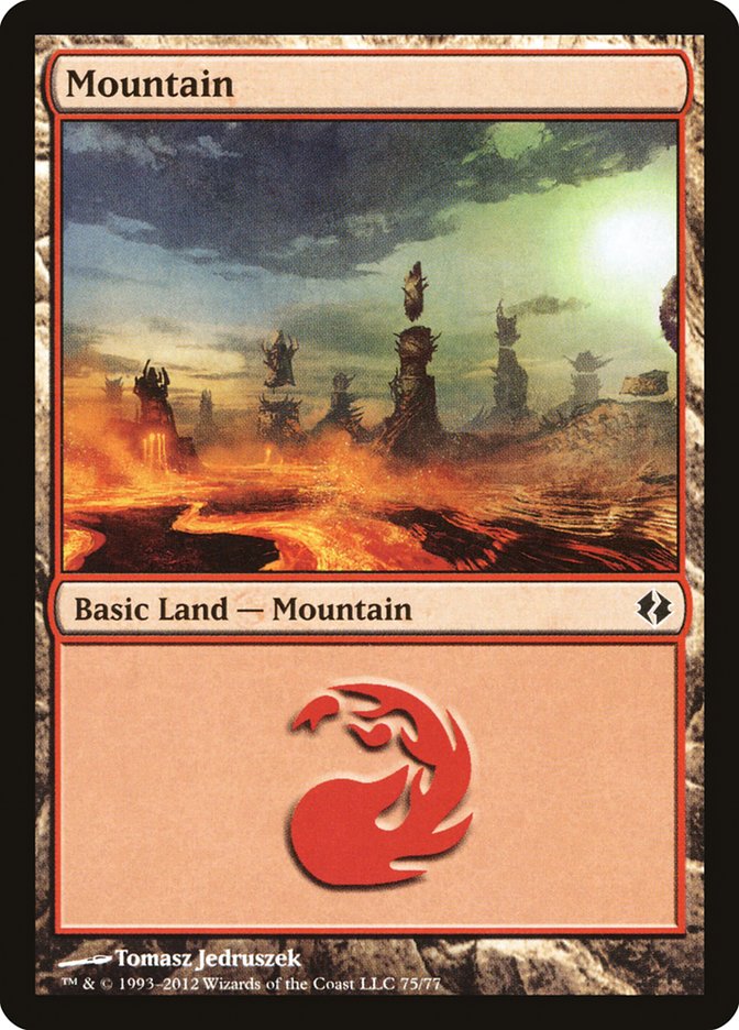 Mountain (75) [Duel Decks: Venser vs. Koth] MTG Single Magic: The Gathering | Red Claw Gaming