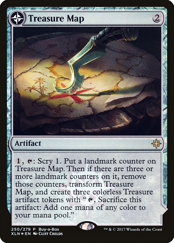 Treasure Map // Treasure Cove (Buy-A-Box) [Ixalan Treasure Chest] MTG Single Magic: The Gathering | Red Claw Gaming