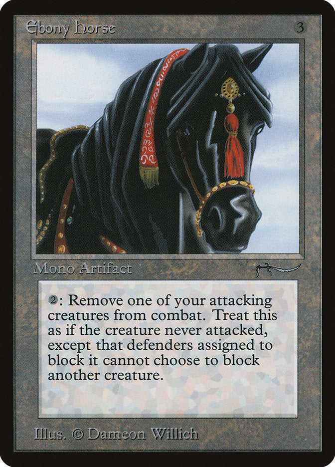 Ebony Horse [Arabian Nights] MTG Single Magic: The Gathering | Red Claw Gaming