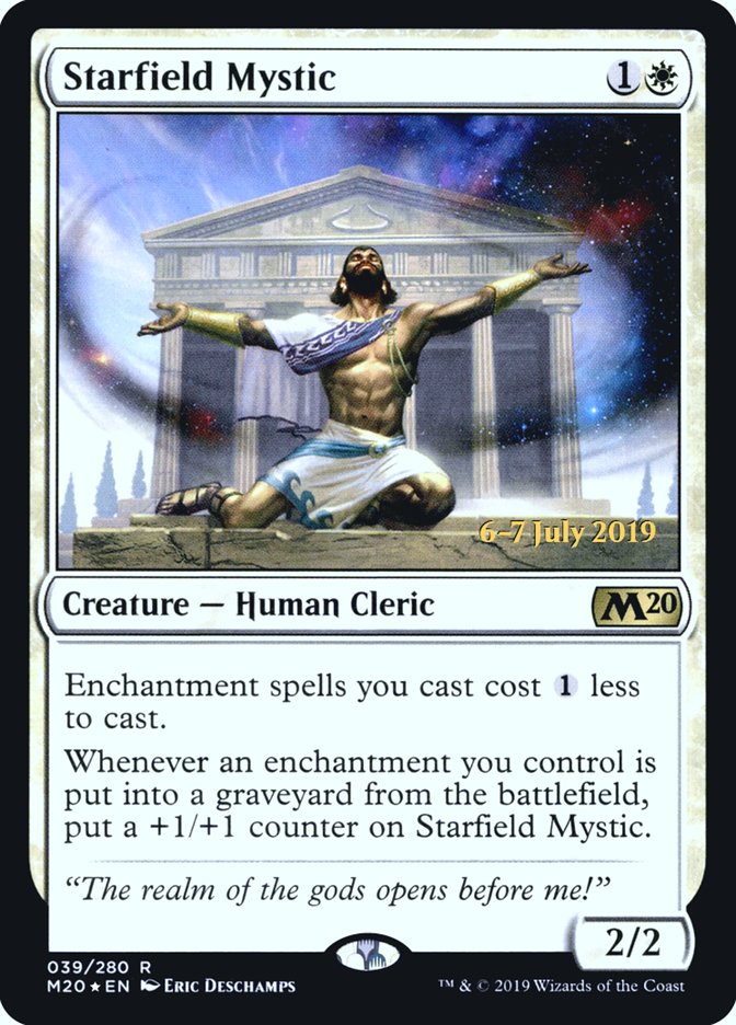 Starfield Mystic [Core Set 2020 Prerelease Promos] MTG Single Magic: The Gathering | Red Claw Gaming