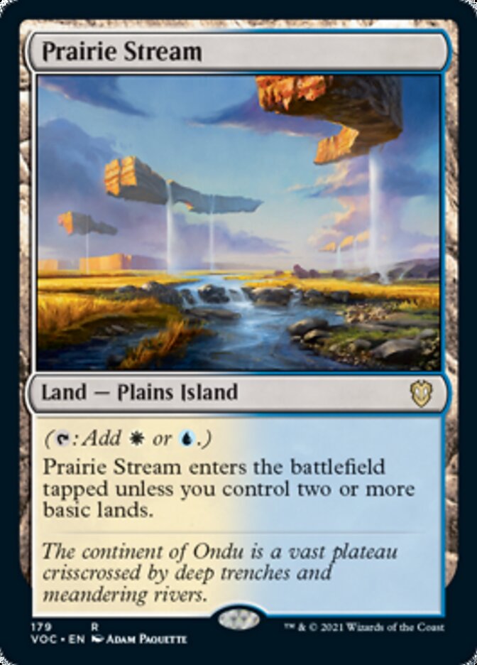Prairie Stream [Innistrad: Crimson Vow Commander] MTG Single Magic: The Gathering | Red Claw Gaming