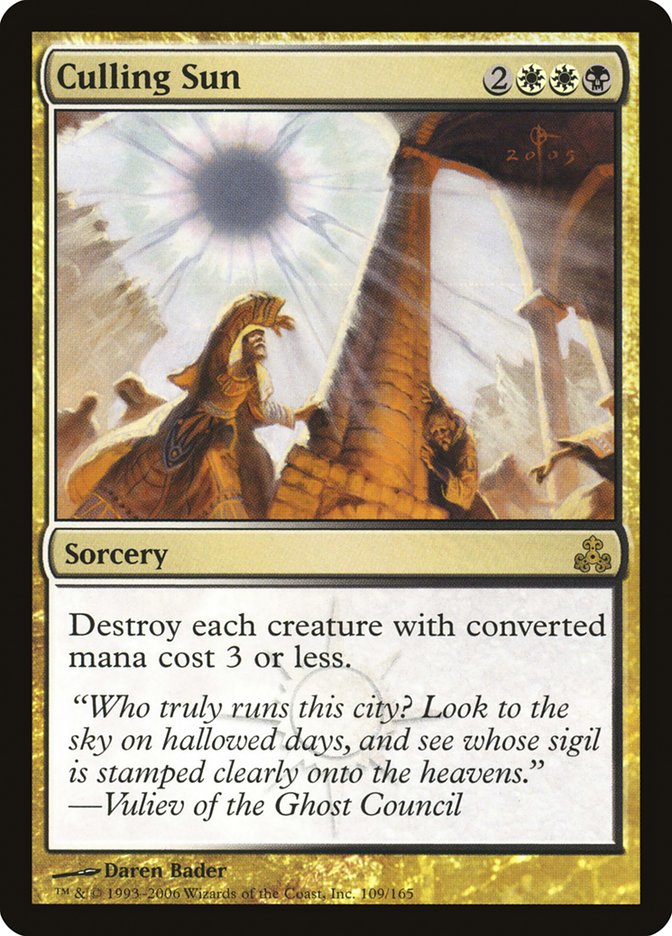 Culling Sun [Guildpact] MTG Single Magic: The Gathering | Red Claw Gaming