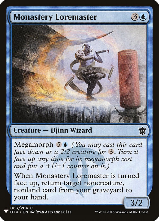 Monastery Loremaster [Mystery Booster] MTG Single Magic: The Gathering | Red Claw Gaming