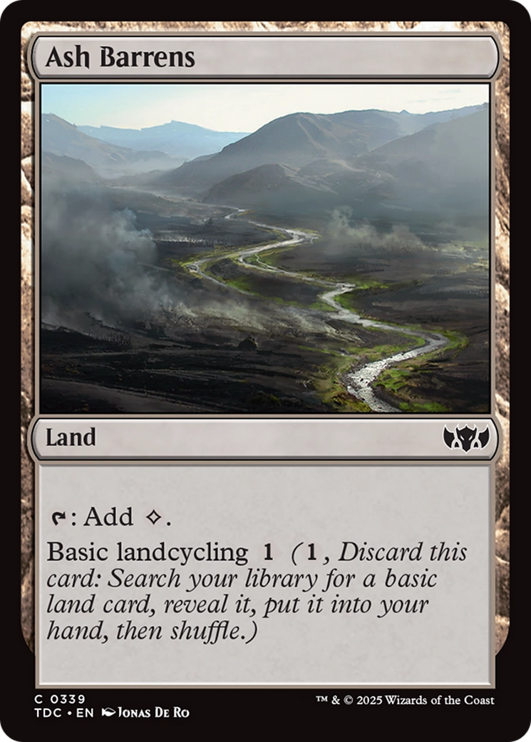 Ash Barrens [Tarkir: Dragonstorm Commander] MTG Single Magic: The Gathering | Red Claw Gaming