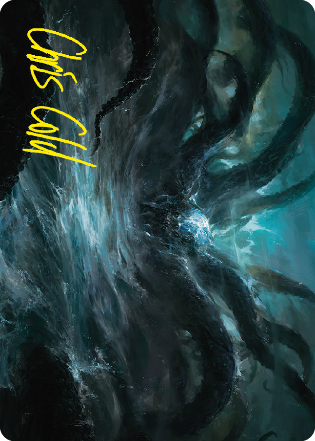 The Watcher in the Water Art Card (Gold-Stamped Signature) [The Lord of the Rings: Tales of Middle-earth Art Series] MTG Single Magic: The Gathering | Red Claw Gaming
