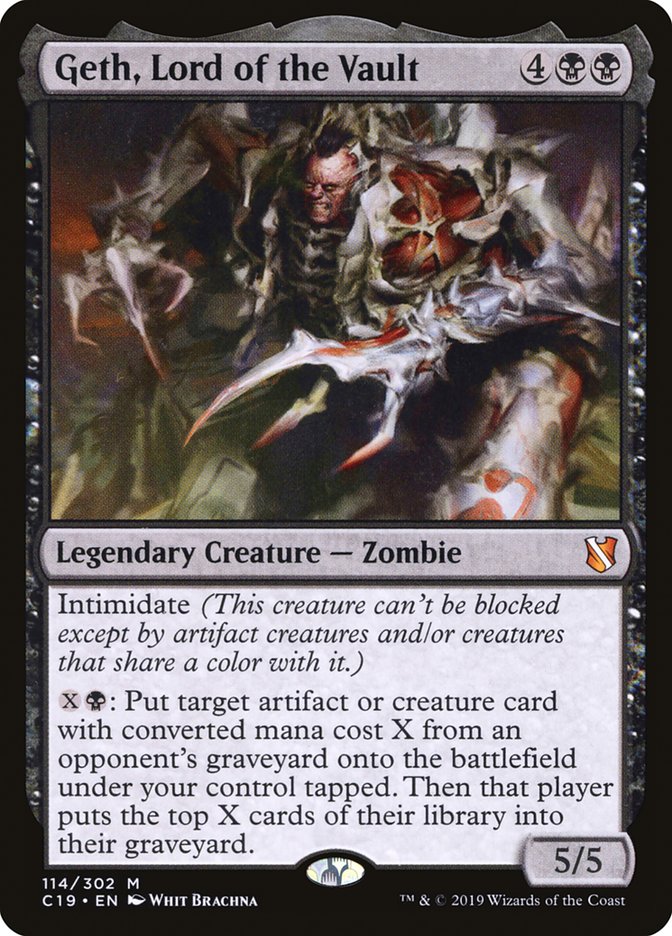 Geth, Lord of the Vault [Commander 2019] MTG Single Magic: The Gathering | Red Claw Gaming
