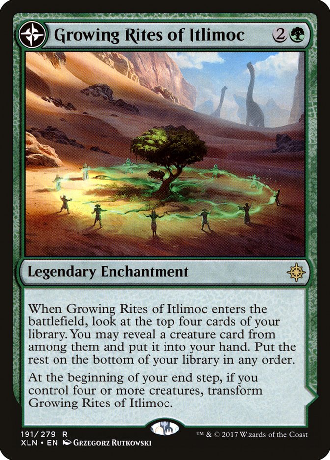 Growing Rites of Itlimoc // Itlimoc, Cradle of the Sun [Ixalan] MTG Single Magic: The Gathering | Red Claw Gaming