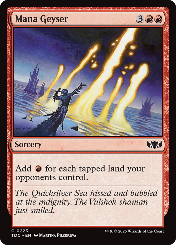 Mana Geyser [Tarkir: Dragonstorm Commander] MTG Single Magic: The Gathering | Red Claw Gaming