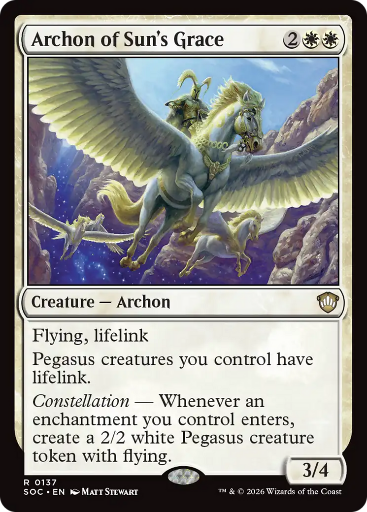 Archon of Sun's Grace [Secrets of Strixhaven Commander] MTG Single Magic: The Gathering | Red Claw Gaming