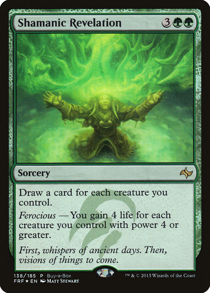 Shamanic Revelation (Buy-A-Box) [Fate Reforged Promos] MTG Single Magic: The Gathering | Red Claw Gaming