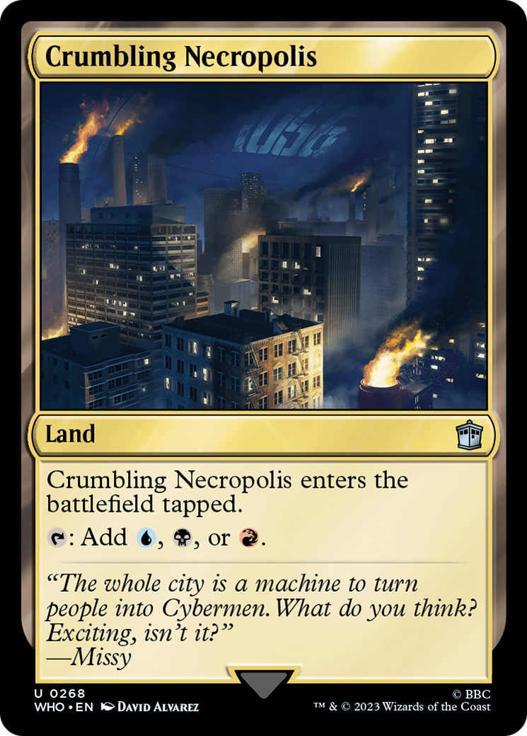 Crumbling Necropolis [Doctor Who] MTG Single Magic: The Gathering    | Red Claw Gaming