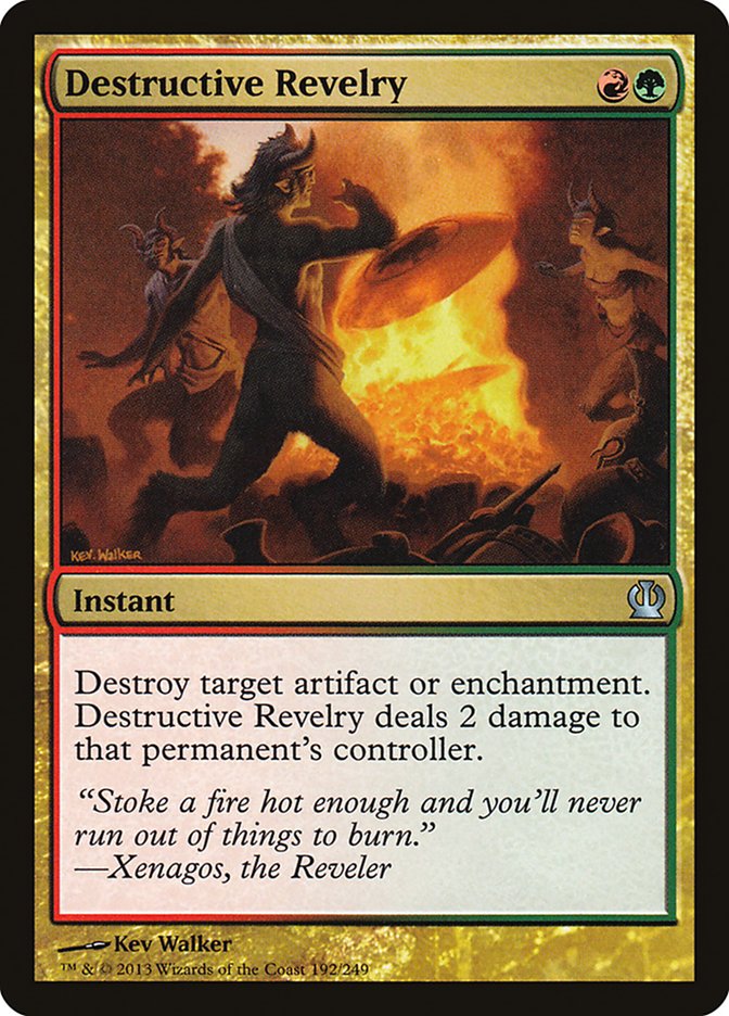 Destructive Revelry [Theros] MTG Single Magic: The Gathering | Red Claw Gaming