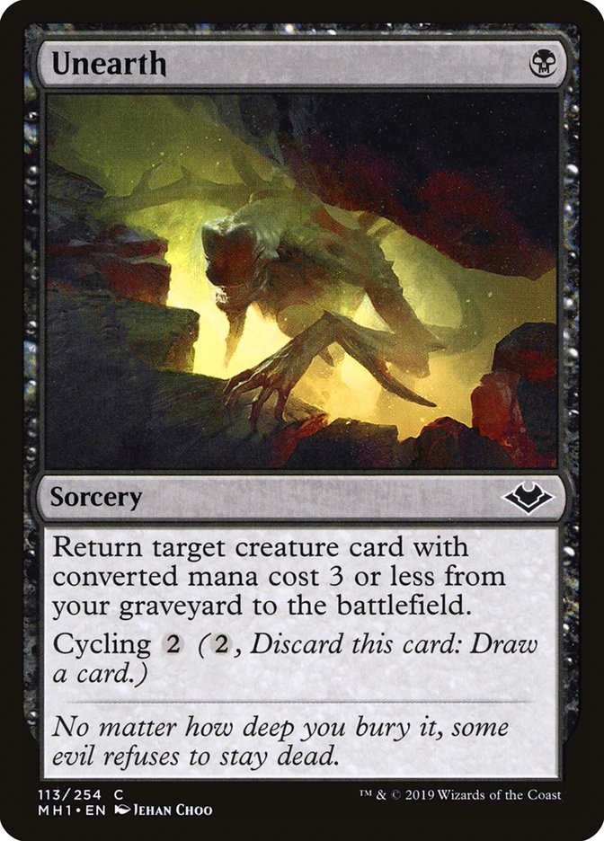 Unearth [Modern Horizons] MTG Single Magic: The Gathering | Red Claw Gaming