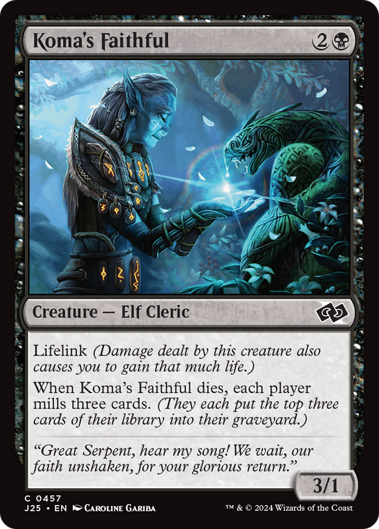 Koma's Faithful [Foundations Jumpstart] MTG Single Magic: The Gathering | Red Claw Gaming