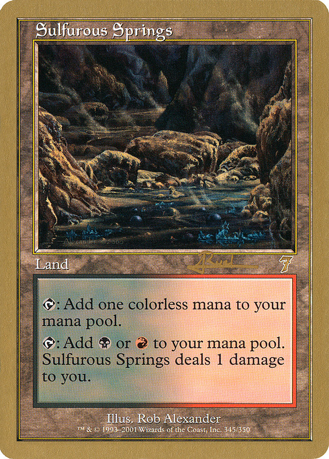 Sulfurous Springs (Antoine Ruel) [World Championship Decks 2001] MTG Single Magic: The Gathering | Red Claw Gaming