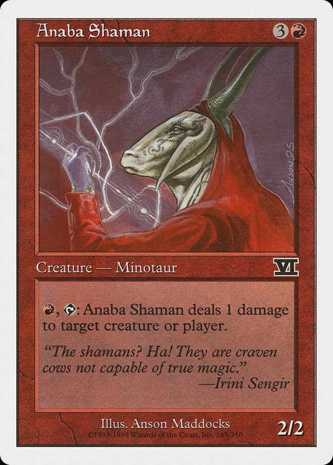 Anaba Shaman [Classic Sixth Edition] MTG Single Magic: The Gathering | Red Claw Gaming