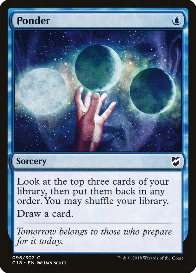 Ponder [Commander 2018] MTG Single Magic: The Gathering | Red Claw Gaming