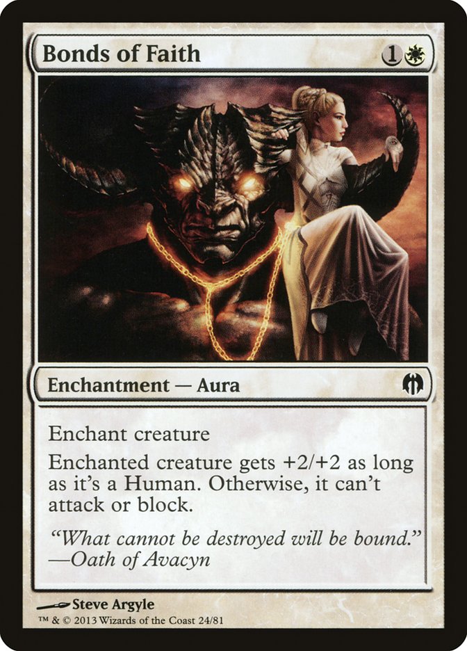 Bonds of Faith [Duel Decks: Heroes vs. Monsters] MTG Single Magic: The Gathering    | Red Claw Gaming
