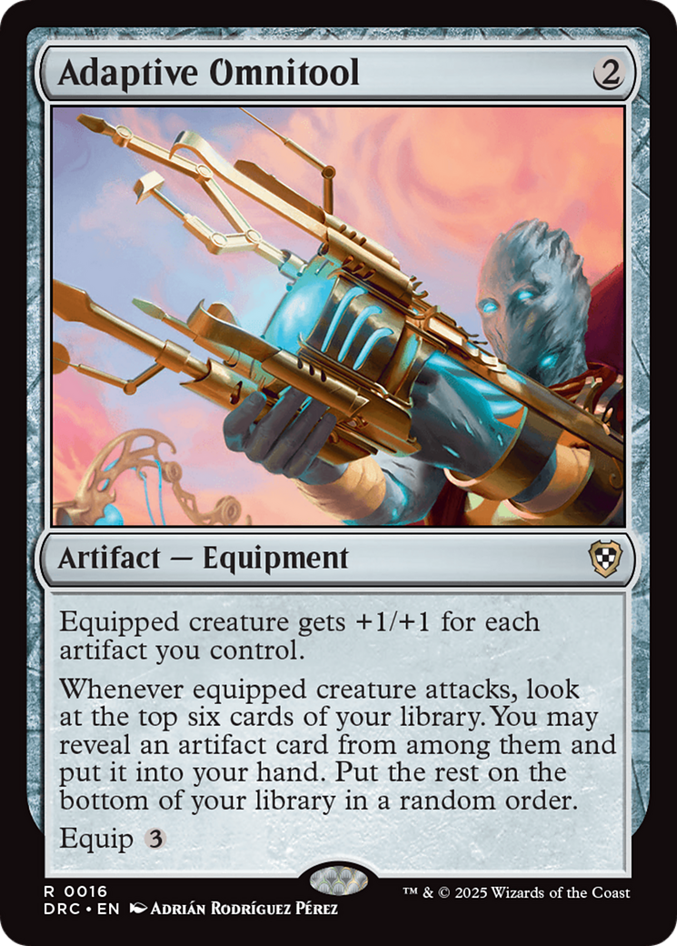 Adaptive Omnitool [Aetherdrift Commander] MTG Single Magic: The Gathering | Red Claw Gaming