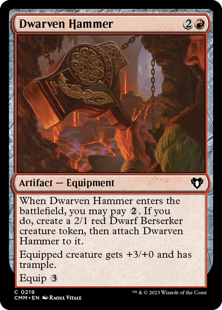 Dwarven Hammer [Commander Masters] MTG Single Magic: The Gathering | Red Claw Gaming