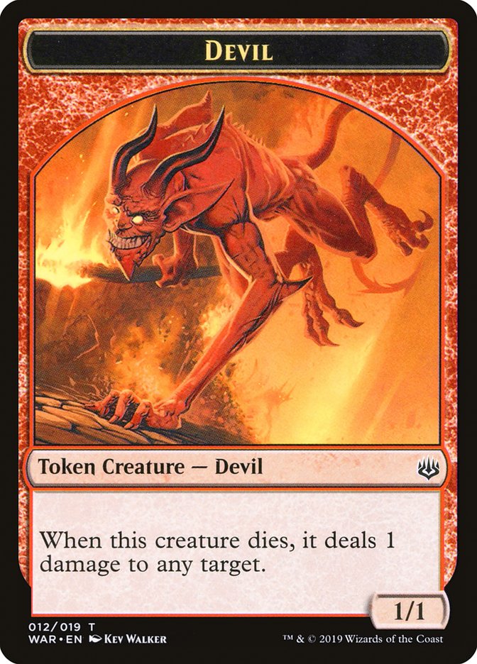 Devil Token [War of the Spark Tokens] MTG Single Magic: The Gathering | Red Claw Gaming