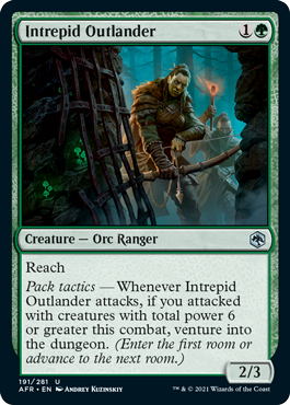 Intrepid Outlander [Dungeons & Dragons: Adventures in the Forgotten Realms] MTG Single Magic: The Gathering | Red Claw Gaming
