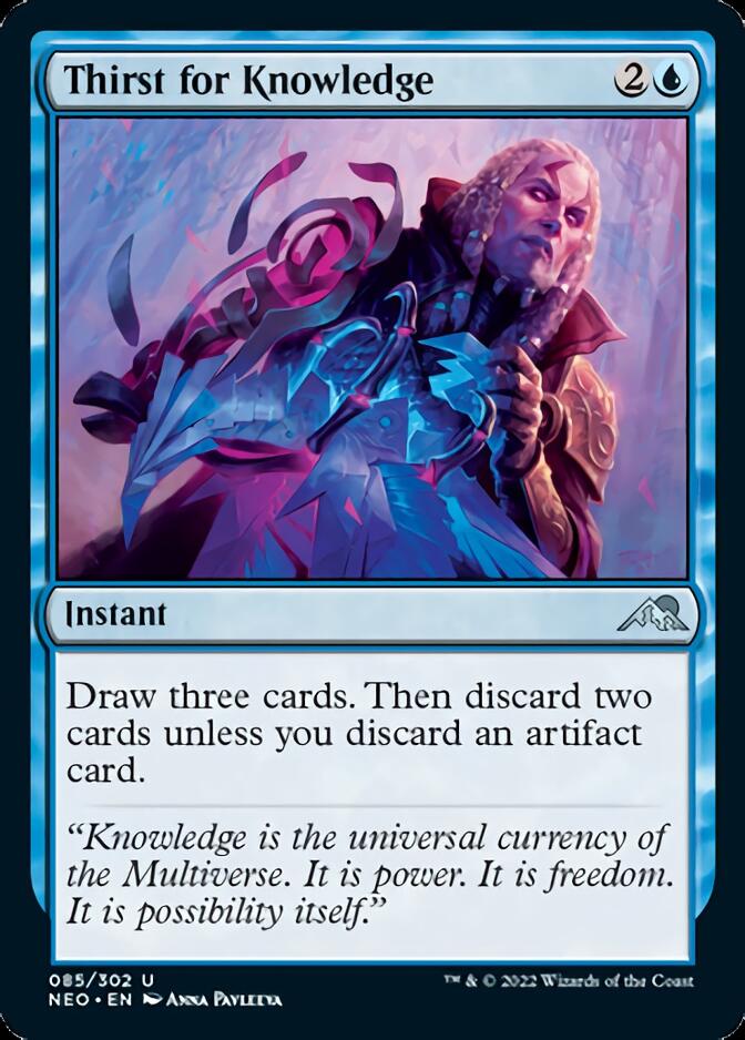 Thirst for Knowledge [Kamigawa: Neon Dynasty] MTG Single Magic: The Gathering    | Red Claw Gaming