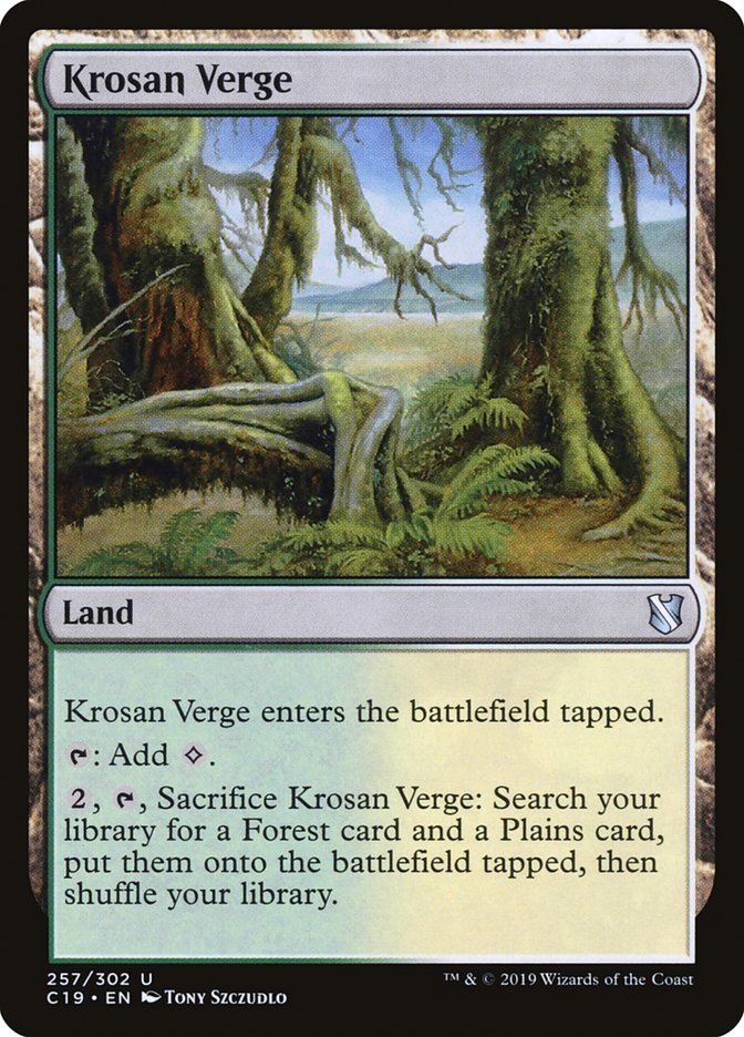 Krosan Verge [Commander 2019] MTG Single Magic: The Gathering | Red Claw Gaming