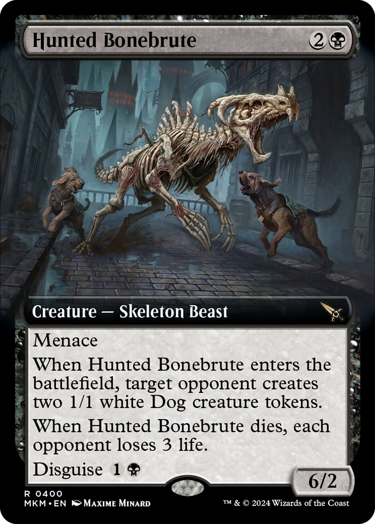 Hunted Bonebrute (Extended Art) [Murders at Karlov Manor] MTG Single Magic: The Gathering | Red Claw Gaming