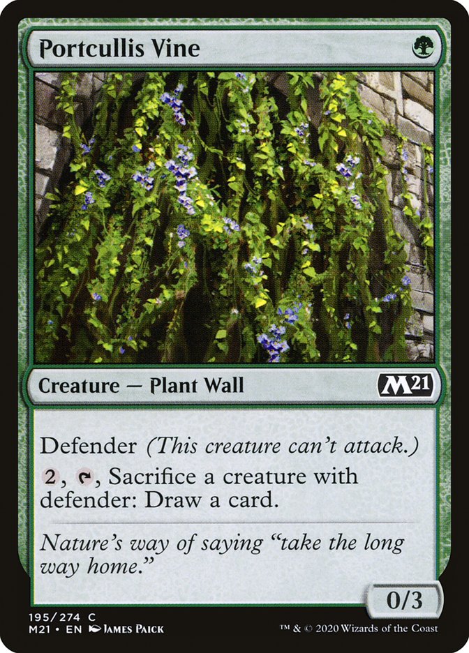 Portcullis Vine [Core Set 2021] MTG Single Magic: The Gathering | Red Claw Gaming