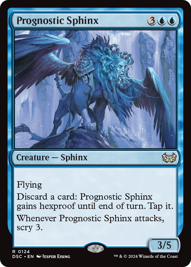 Prognostic Sphinx [Duskmourn: House of Horror Commander] MTG Single Magic: The Gathering | Red Claw Gaming