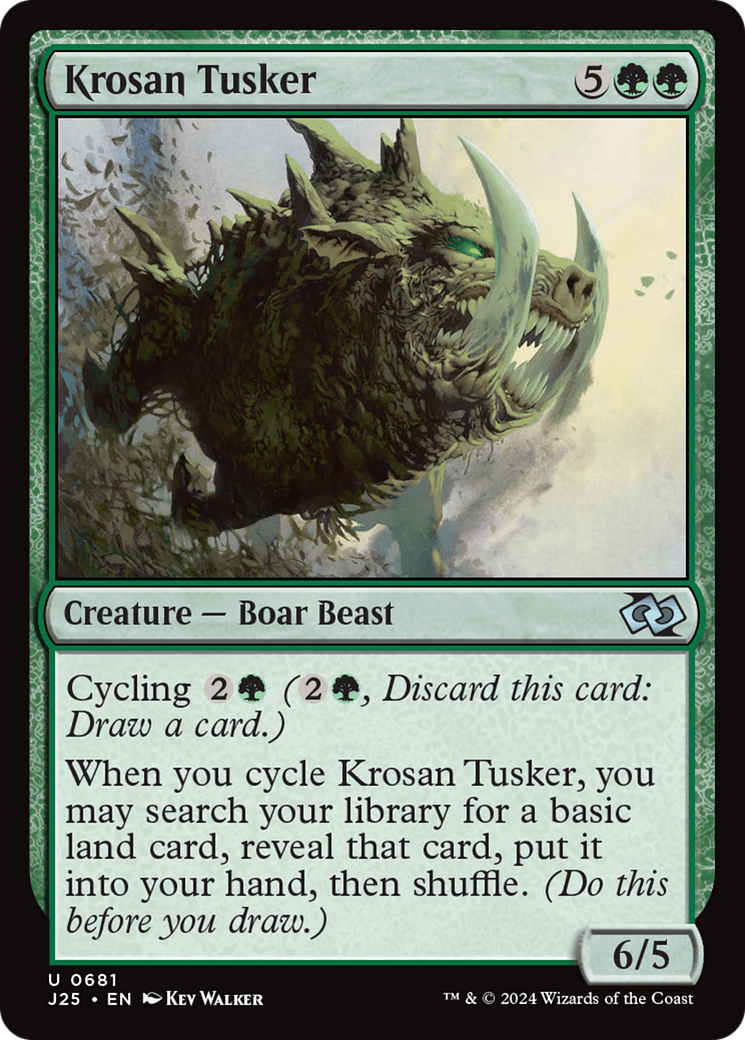 Krosan Tusker [Foundations Jumpstart] MTG Single Magic: The Gathering | Red Claw Gaming