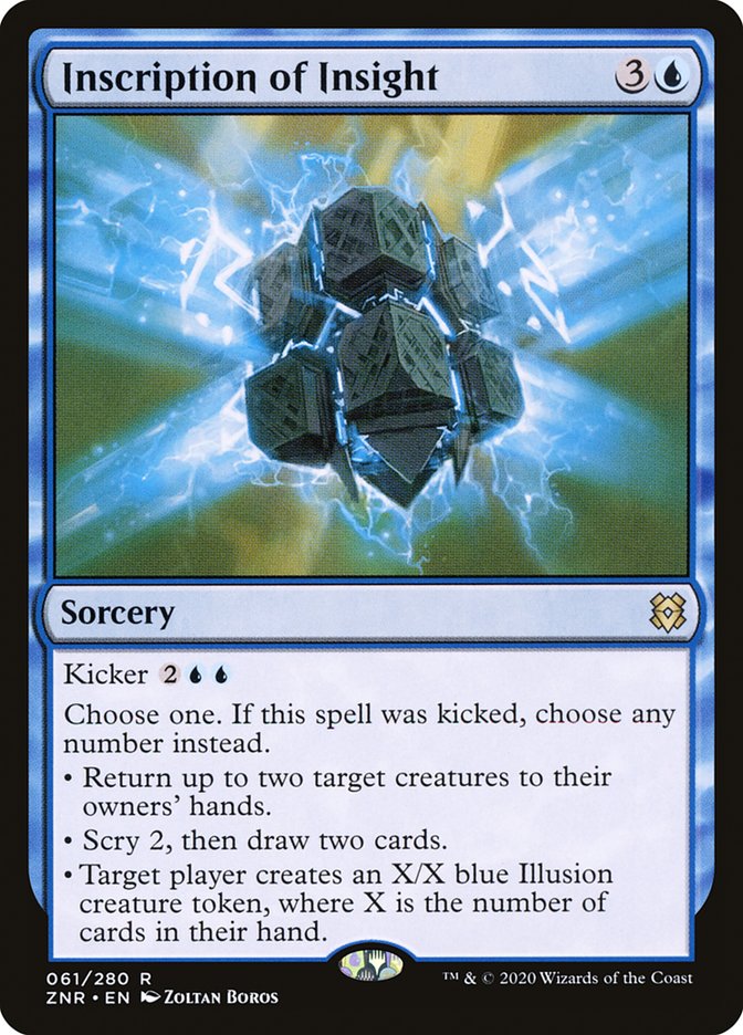 Inscription of Insight [Zendikar Rising] MTG Single Magic: The Gathering | Red Claw Gaming