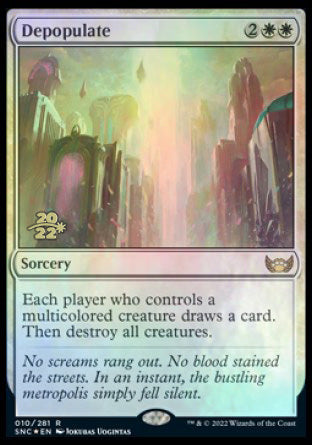 Depopulate [Streets of New Capenna Prerelease Promos] MTG Single Magic: The Gathering | Red Claw Gaming