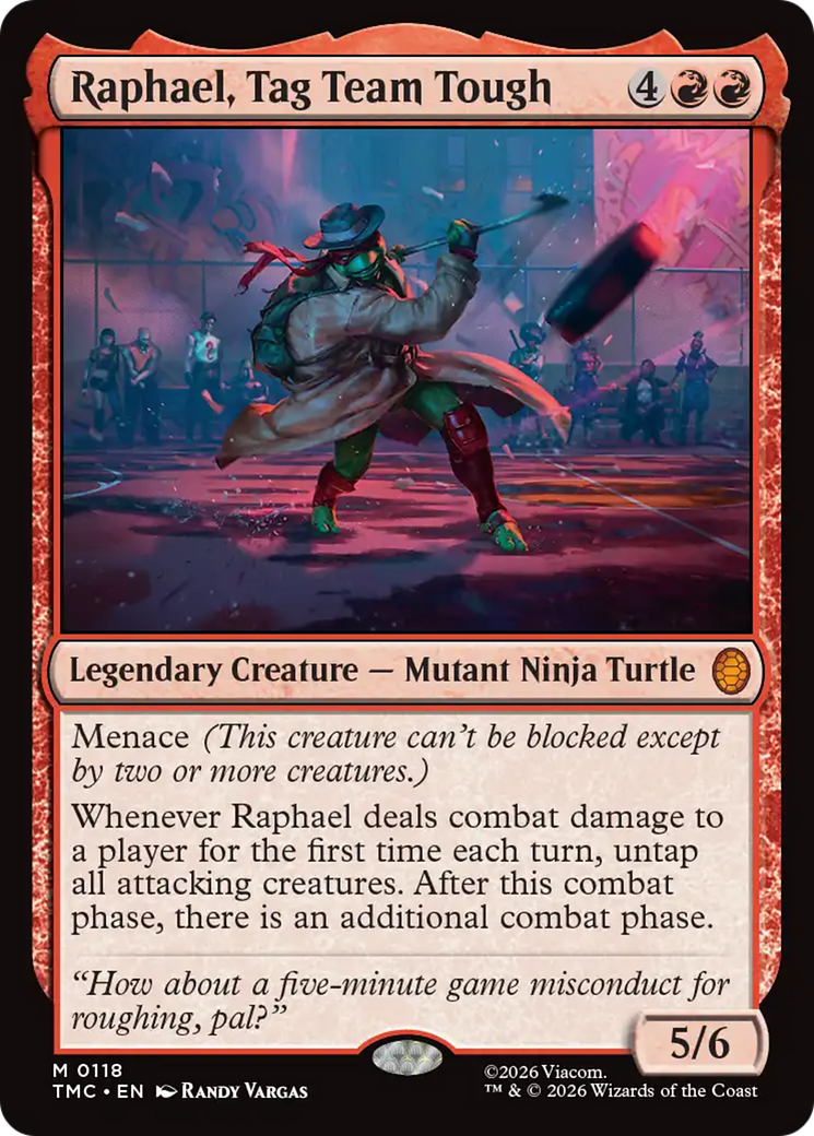 Raphael, Tag Team Tough [Teenage Mutant Ninja Turtles Commander] MTG Single Magic: The Gathering | Red Claw Gaming
