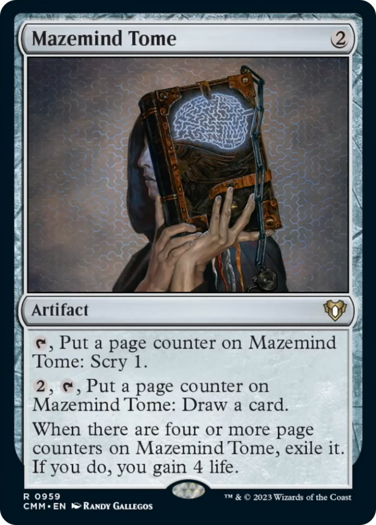 Mazemind Tome [Commander Masters] MTG Single Magic: The Gathering | Red Claw Gaming