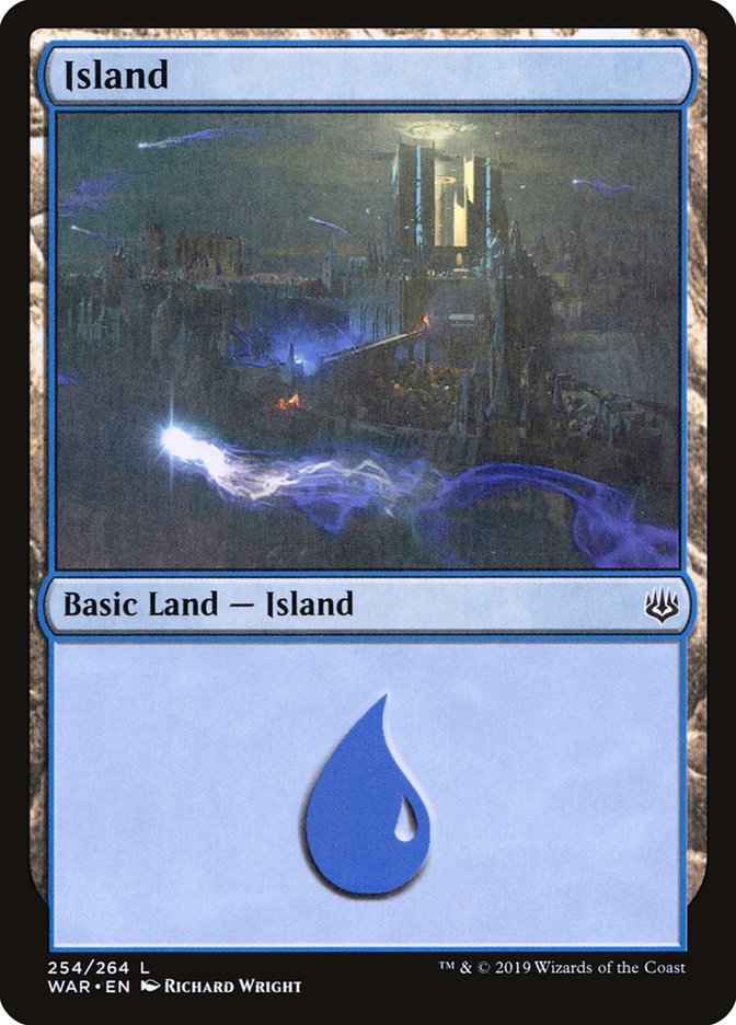 Island (254) [War of the Spark] MTG Single Magic: The Gathering | Red Claw Gaming
